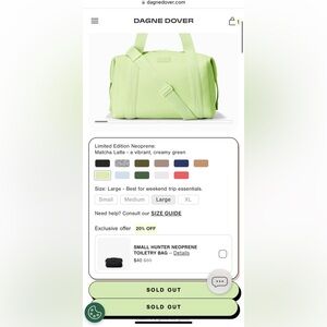 Dagne Dover Large Landon Carryall Matcha Latte